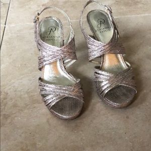 Adrianna Papell Gold heels size 6